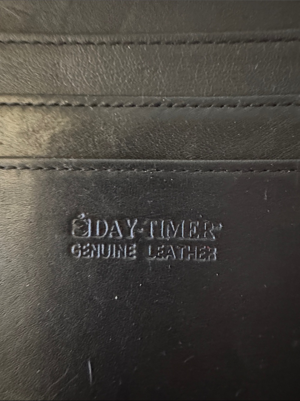 VTG Daytimer Black Leather Organizer 10 3/4” x 8” for Realtor/Business MINT - Picture 2 of 8